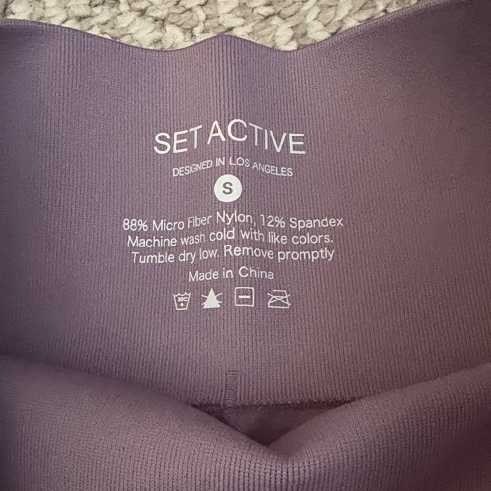 SET Active Purple Bike Shorts - Picture 3 of 4